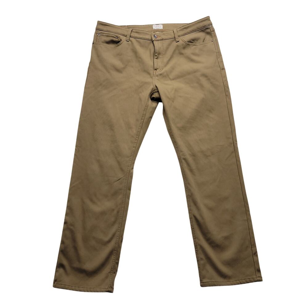 Weatherproof Vintage Men’s 40x32 Khaki Pants Regular Fit Stretch Chino Tan